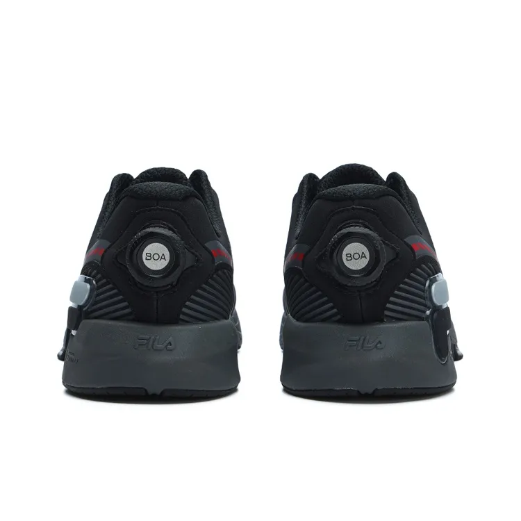 FILA XFT BOA Cushioning Wear Resistant Low Top Training Shoes Men's Black-3