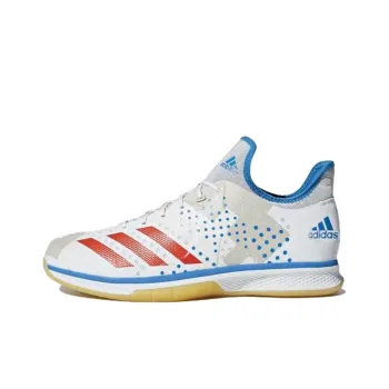 Adidas Handball Counterblast Bounce Wear-Resistant Low-Top Training Shoes Unisex White Blue Red
