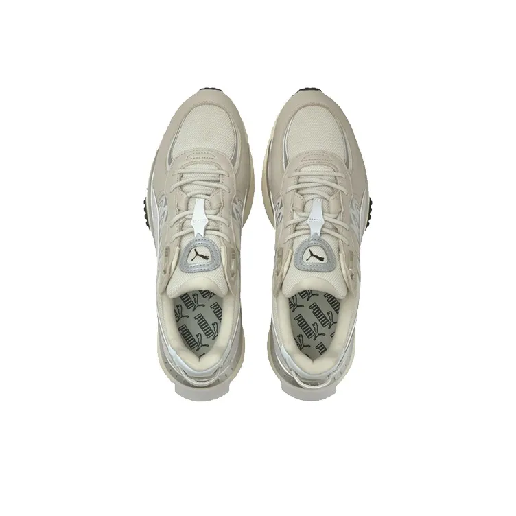 PUMA Wild Rider Low Top Running Shoes Ivory 'Gray Silver White'-3