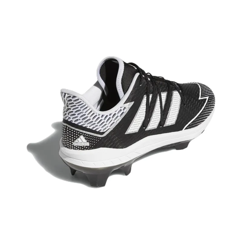 Adidas Adizero Afterburner 7 Pro Tpu Cleats Anti-Slip Wear-Resistant Low-Top Training Shoes Men's Black White-3