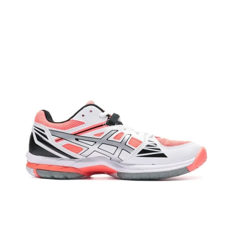 Asics Gel-Volley Elite 3 Wear-Resistant Low-Top Training Shoes Women's Orange White-1