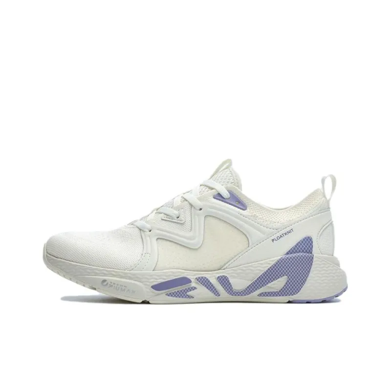 FILA MASTER Cushioning, Slip Resistant, And Abrasion Resistant Low Top Training Shoes Women's White Purple-0