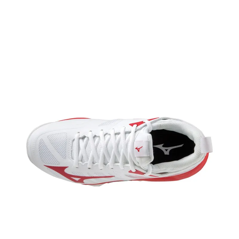 Mizuno Wave Dimension 'White Red'-2