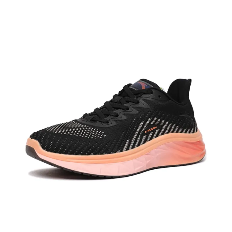 ANTA Training Shoes Women's Low Top Black/Pink-1