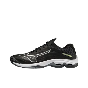 Mizuno Wave Lightning Z7 Anti Slip Wear Resistant Low Top Training Shoes Unisex Black