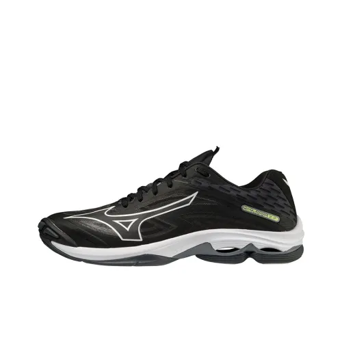 Mizuno Wave Lightning Z7 Anti Slip Wear Resistant Low Top Training Shoes Unisex Black