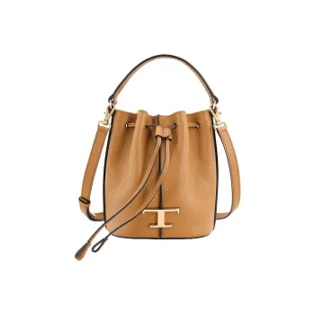 TOD'S Logo Plaque Bucket Bag