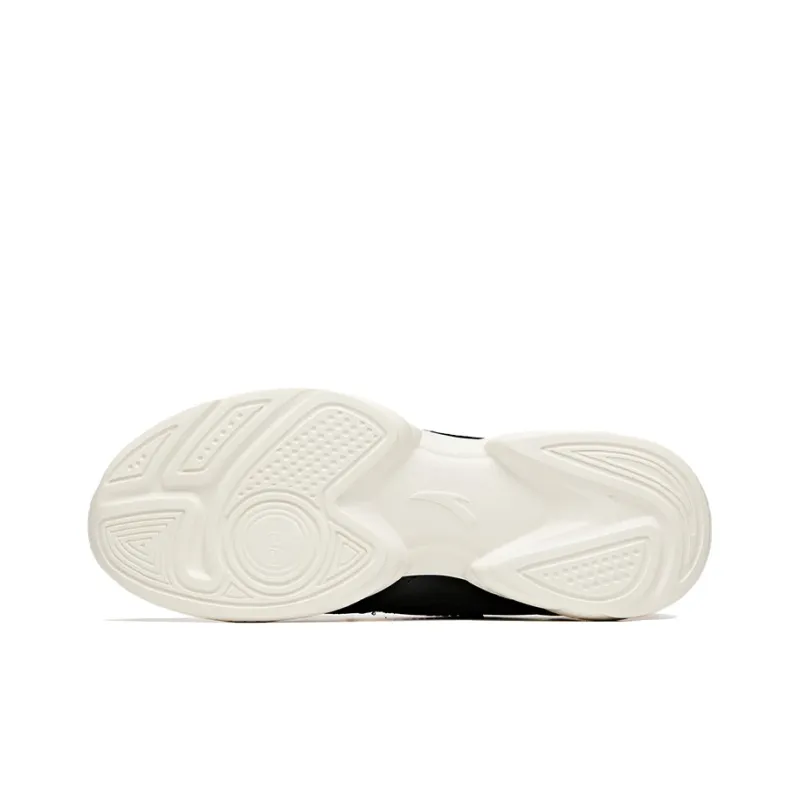 ANTA Training Shoes Women's Low Top Black/Ivory White-4