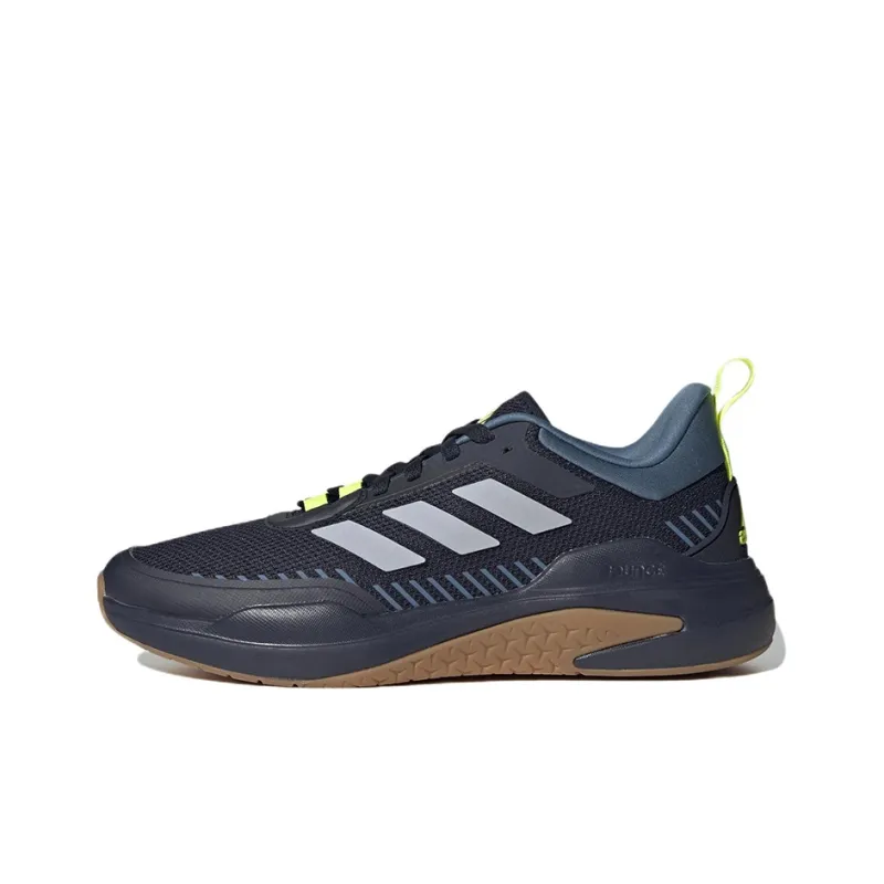 Adidas Trainer V Anti-Slip Wear-Resistant Low-Top Training Shoes Men's Black Blue-0