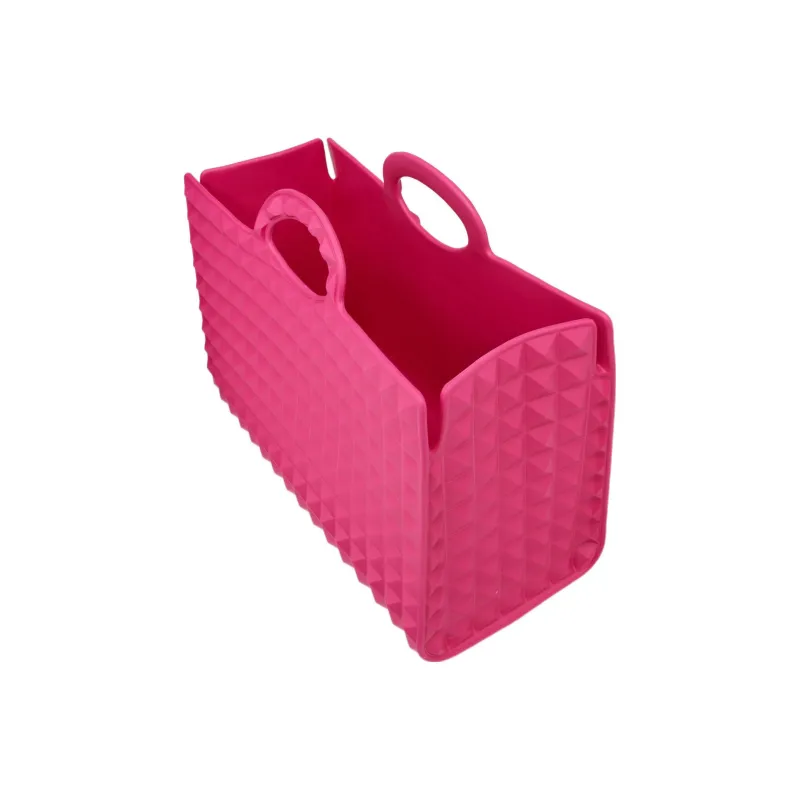 Valentino Rubber Tote Bag Shopping Bag Handbag Women's Pink-4