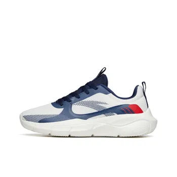 Anta Cushioning, Slip Resistant, And Abrasion Resistant Low Top Training Shoes Men's White Blue