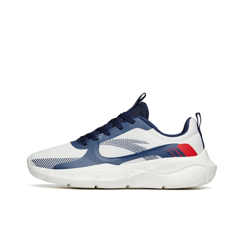 Anta Cushioning, Slip Resistant, And Abrasion Resistant Low Top Training Shoes Men's White Blue-0