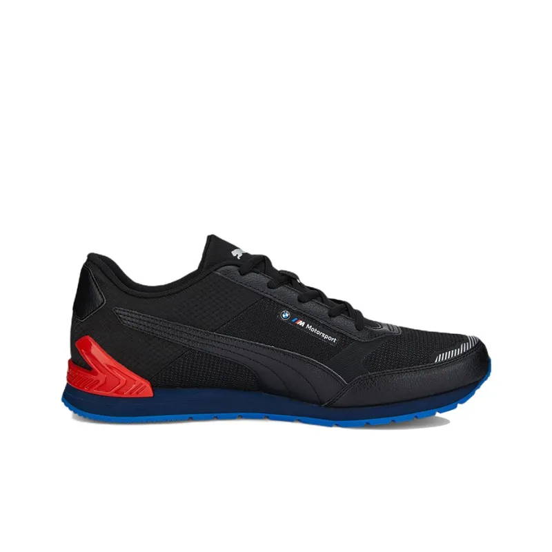 PUMA BMW M Motorsport Track Racer Motorsport Low-Top Training Shoes Men's Black Blue Red-1