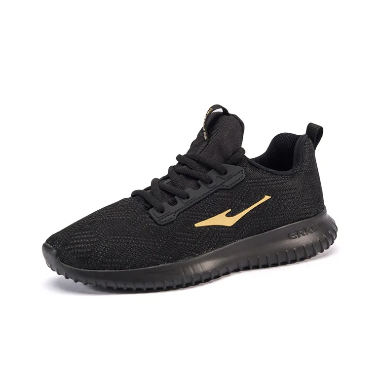 Erke Training Shoes Men Low Top Jet Black/King Gold-1