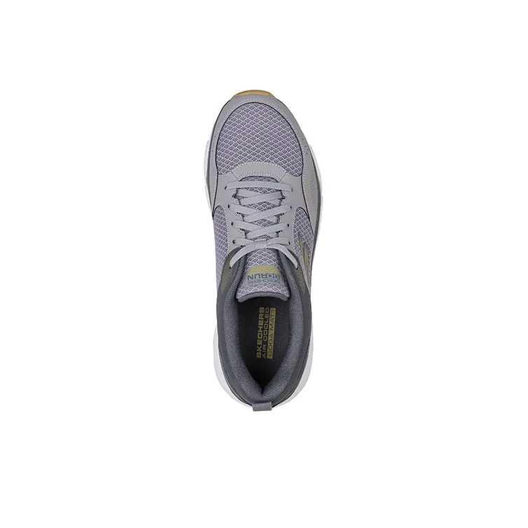 Skechers Max Cushioning Training Shoes Men Low Top Gray/Yellow-2