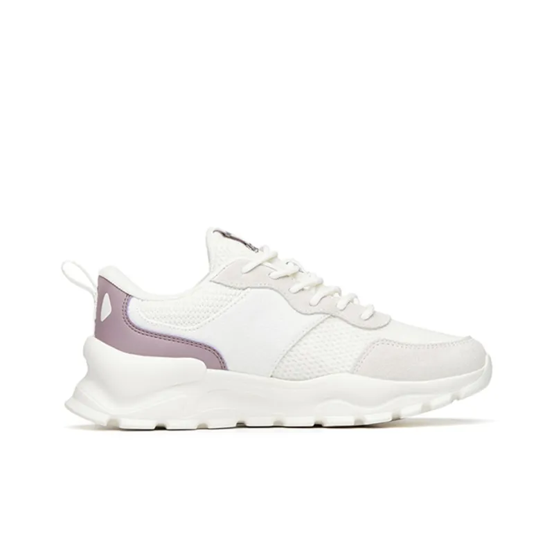 Anta Abrasion Resistant Low Top Training Shoes Women's White Purple-1