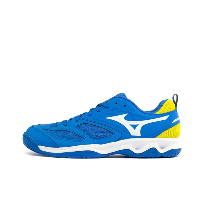 Mizuno Dynablitz Lightweight Breathable Volleyball Shoes Blue Yellow-0