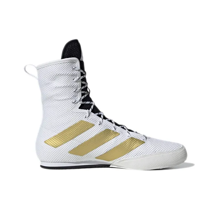 Adidas Box Hog 3 High-Top Training Shoes Men's White Gold-1