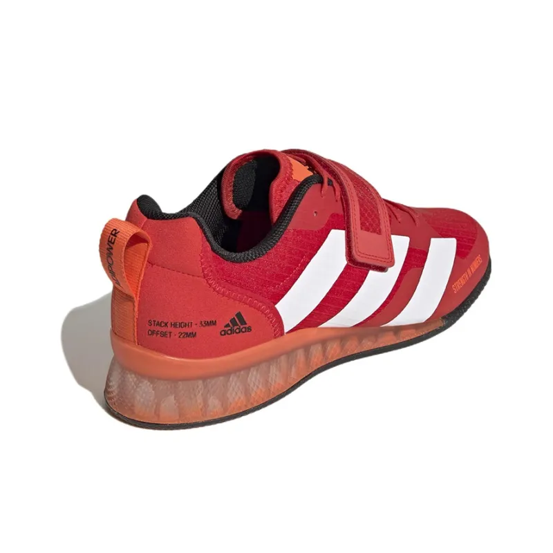 Adipower Weightlifting Adidas 3 'Vivid Red White'-3