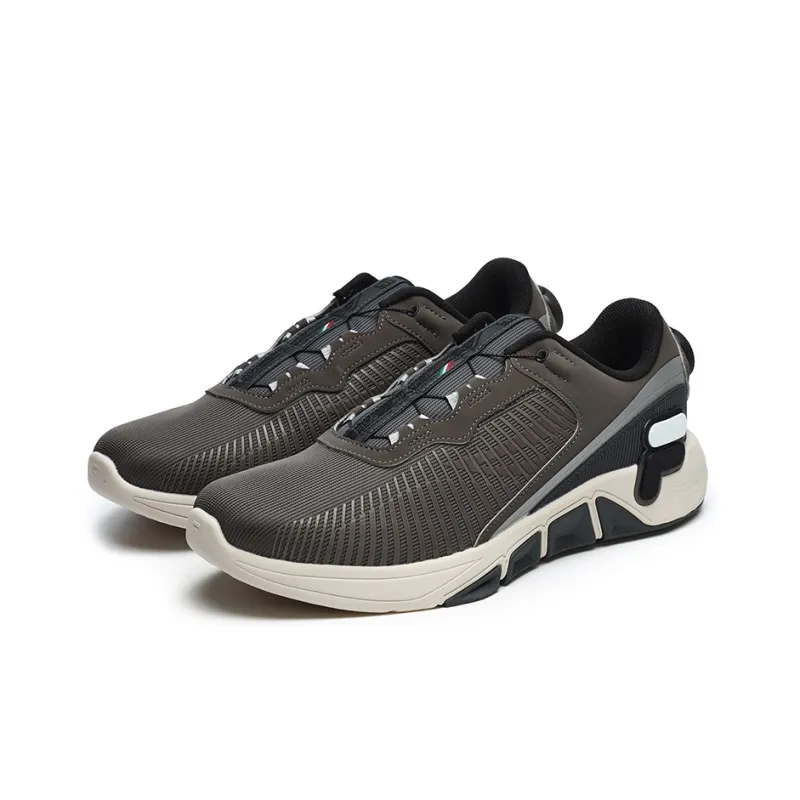 FILA Fluid 4 Falcon Anti Slip And Wear Resistant Coverage Support Low Top Fitness Shoes Men's Gray Black-1
