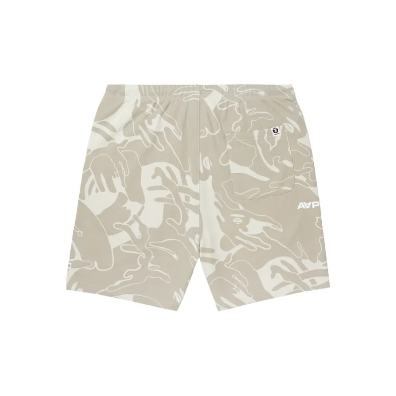 Aape Swirl print Drawstring Track Shorts-1
