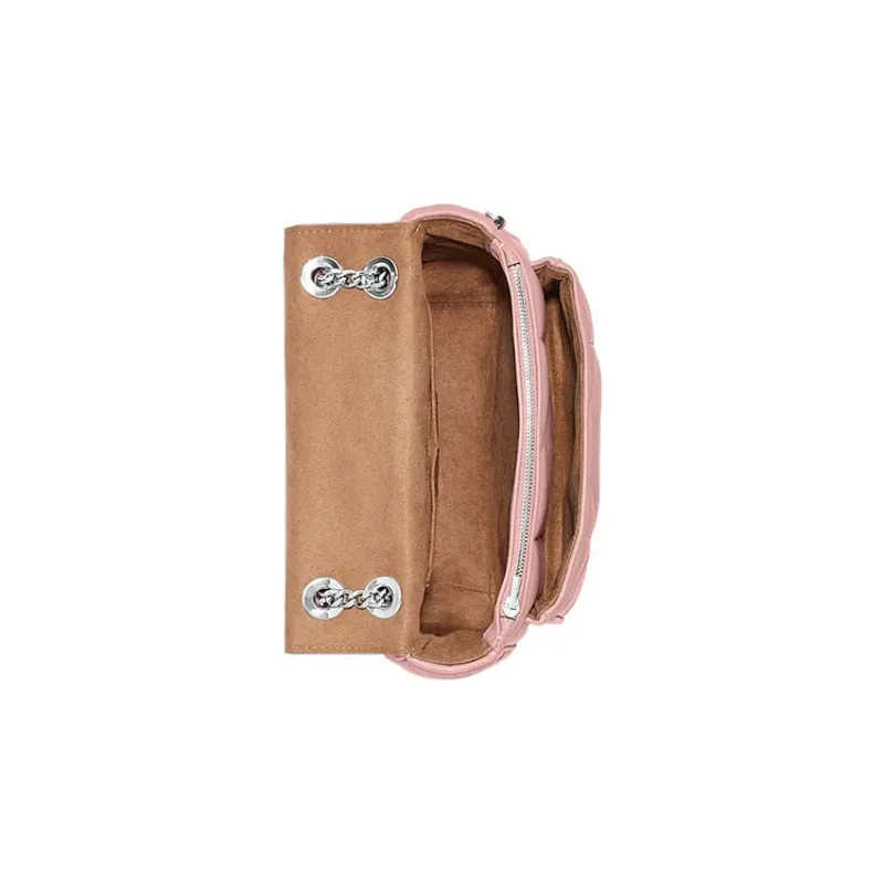 COACH Klare Sheepskin Cow Leather Patchwork Cloud Bag Shoulder Bag Crossbody Bag Medium Size Women's Pink-2