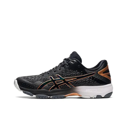 Asics Netburner Professional Ff 2 Wear-Resistant Slip-Resistant Low-Top Training Shoes Women's Black Gold