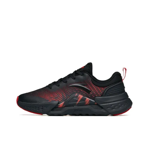 ANTA Variety Training Collection Training Shoes Men Low-Top Black/Hot Red