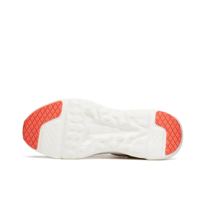Anta Cushioning Breathable Wear Resistant Low Top Training Shoes Women's Ivory White-4