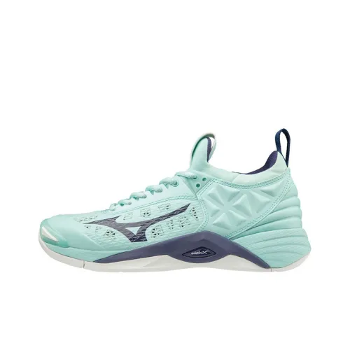 Mizuno Momentum Training Shoes Unisex Mid-Top Tiffany Blue/Navy Blue