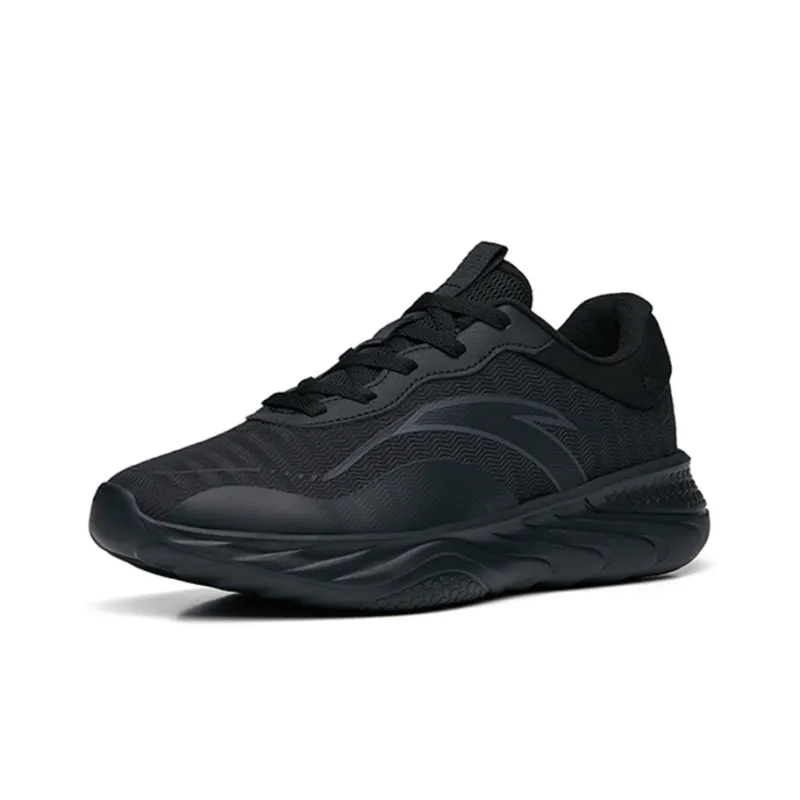 Anta Variety Training Collection Cushioning Lightweight Low Top Training Shoes Men's Black-2