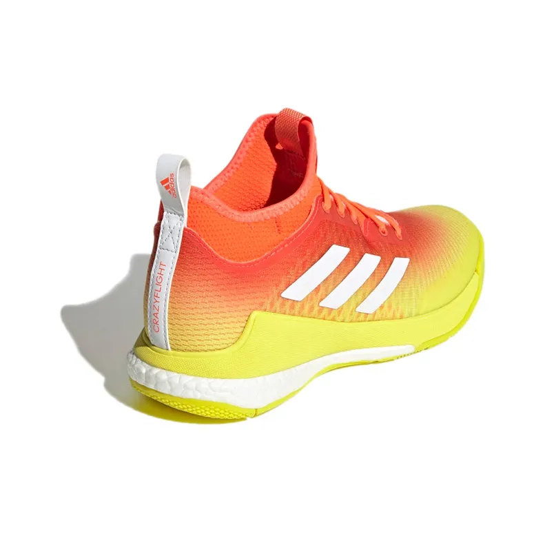 Crazyflight Women's Adidas Mid 'Solar Red Acid Yellow' Women's-3