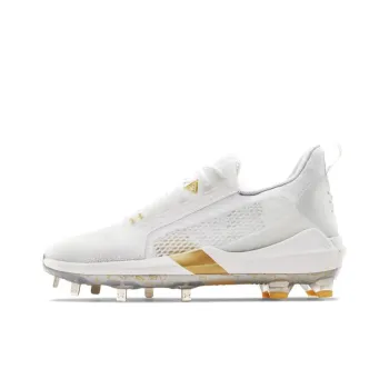 Under Armour Harper Anti Slip And Wear Resistant Breathable Low Top Baseball Training Shoes Men's White