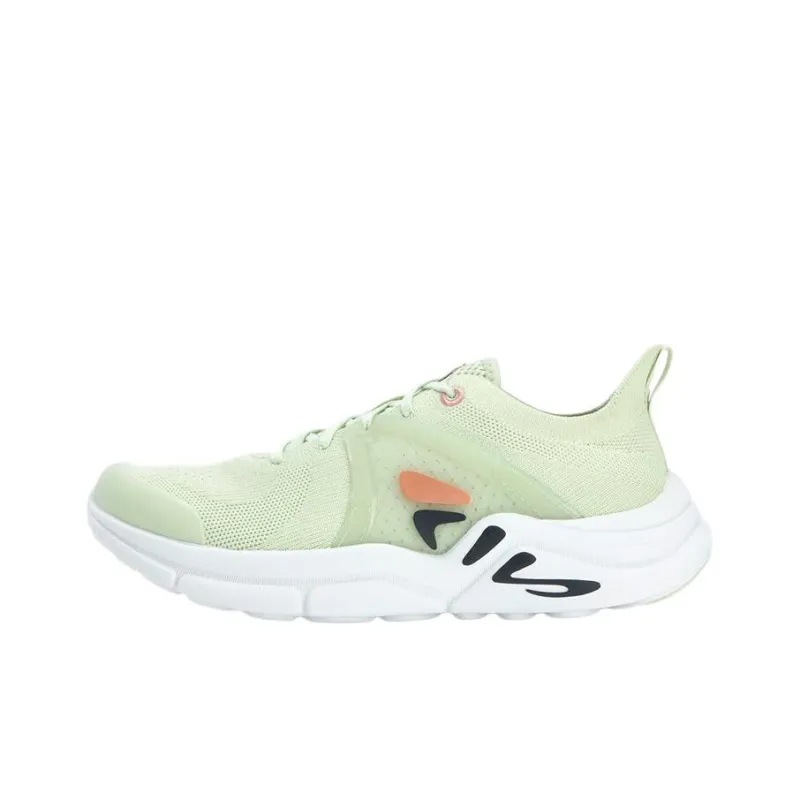 FILA MIND 6 Anti Slip Wear Resistant Low Top Training Shoes Women's Green White-0