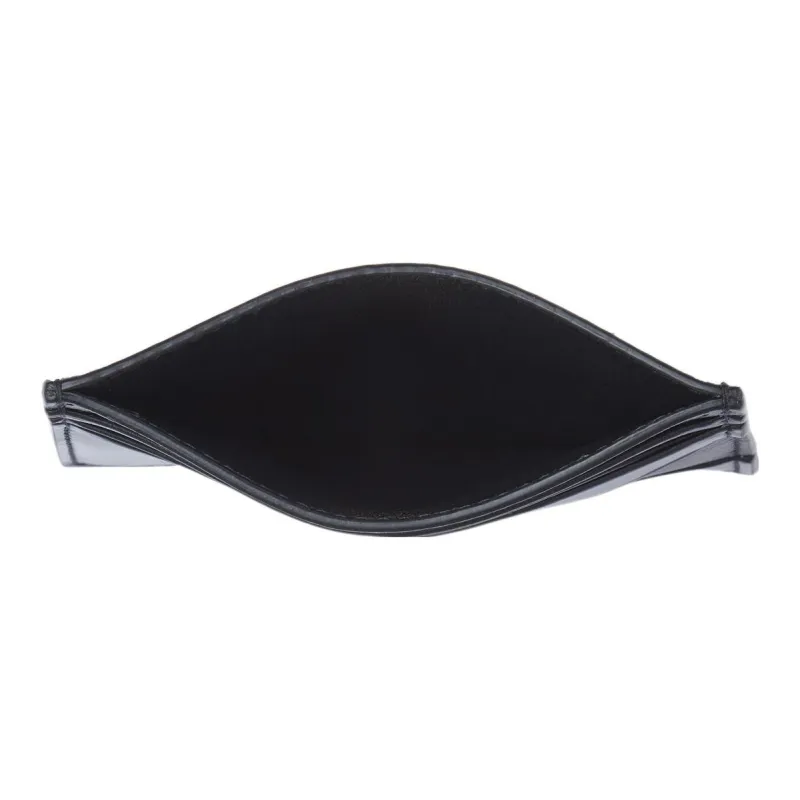 FERRAGAMO Cow Leather Card Holder Wallet Men's Black-3