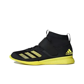 Adidas Crazy Power RK Wear-Resistant Mid-Top Training Shoes Men's Black Yellow