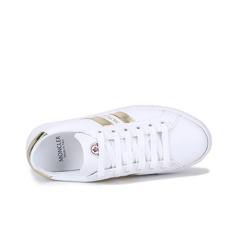 Moncler Low Top Stylish Skateboarding Shoes Women's White-4