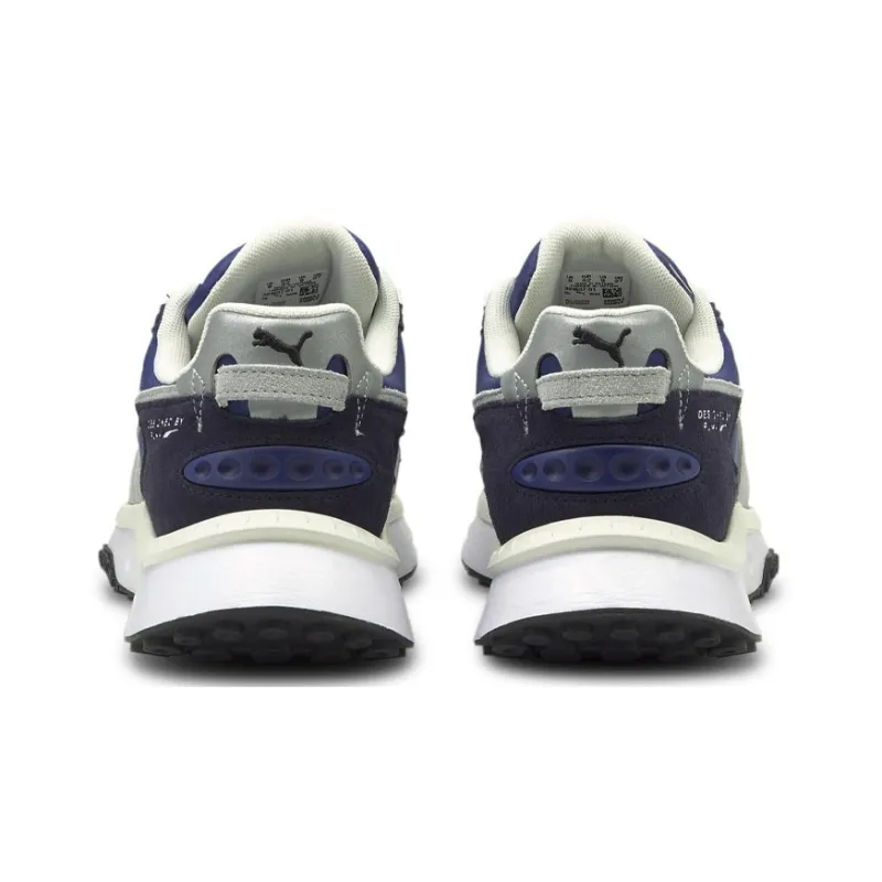 PUMA Wild Rider Pickup Low Top Sports Training Shoes Unisex Blue Gray Black-3