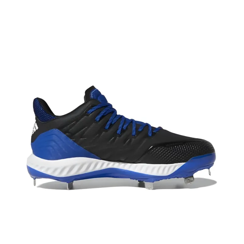 Adidas Icon Bounce Cleats Wear-Resistant Low-Top Training Shoes Men's Black Blue-1