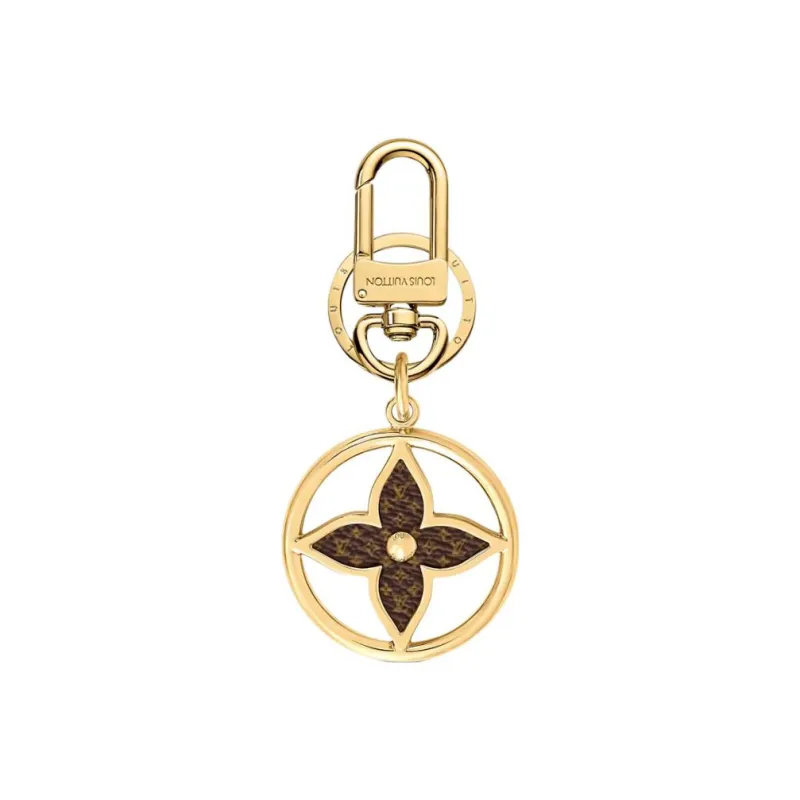 LOUIS VUITTON Puzzle Flower Monogram Keyring-1
