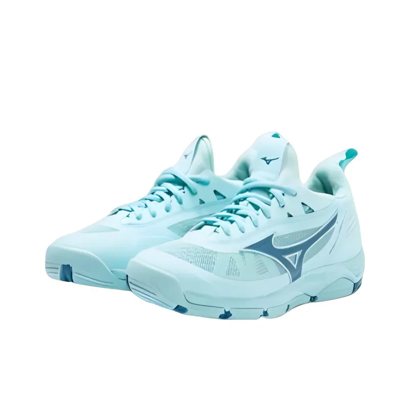 Mizuno Wave Luminous Low Tops Wear resistant Volleyball Shoes Blue-1