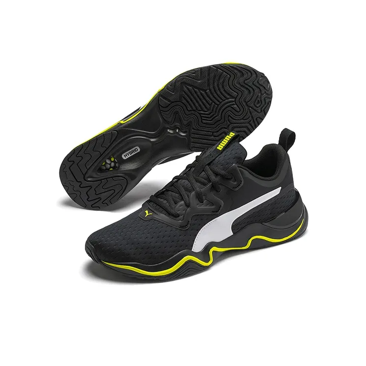 PUMA Zone Xt Low Top Running Shoes Black/Yellow/White-4