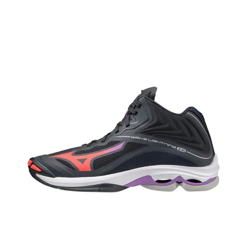 Mizuno Wave Lightning Z6 Training Shoes Women's Mid-Top Black/Red/Purple