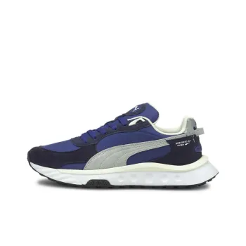 PUMA Wild Rider Pickup Low Top Sports Training Shoes Unisex Blue Gray Black