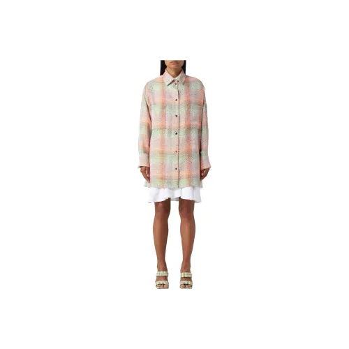 IRO Bouclé-effect Checkered Shirt