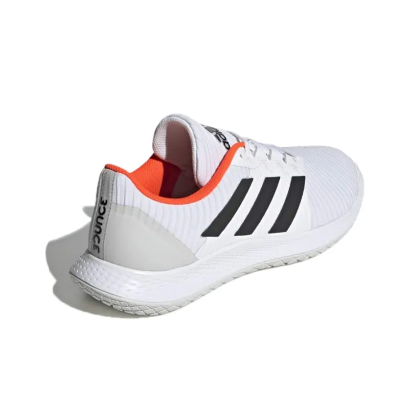 Adidas Forcebounce Handball Cushioning Breathable Low Top Training Shoes Men's White Black-3