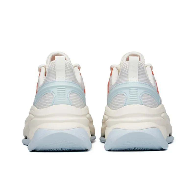 Anta Variety Training Collection Cushioning Anti Slip And Wear Resistant Low Top Training Shoes Women's White Orange-3