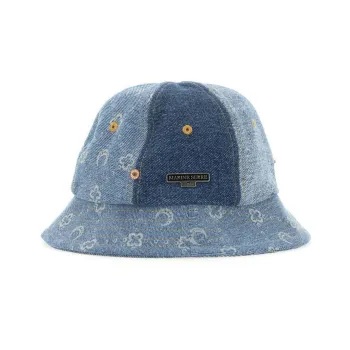 Marine Serre Cotton Bucket Hats Men's Blue