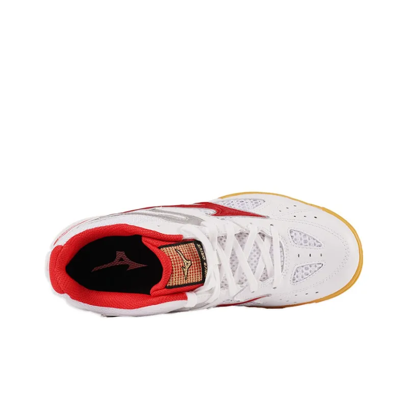 Mizuno Wave Drive Training Shoes Unisex Low Top White/Red-2