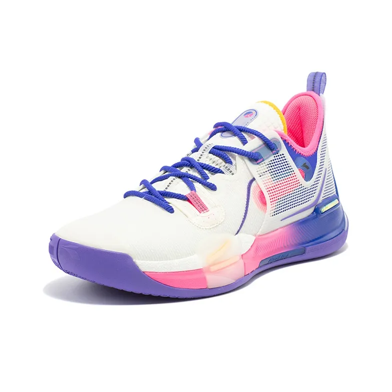 361° Burning War ISO Anti Slip And Wear Resistant Breathable Low Top Basketball Shoes Men's Game Blue-1